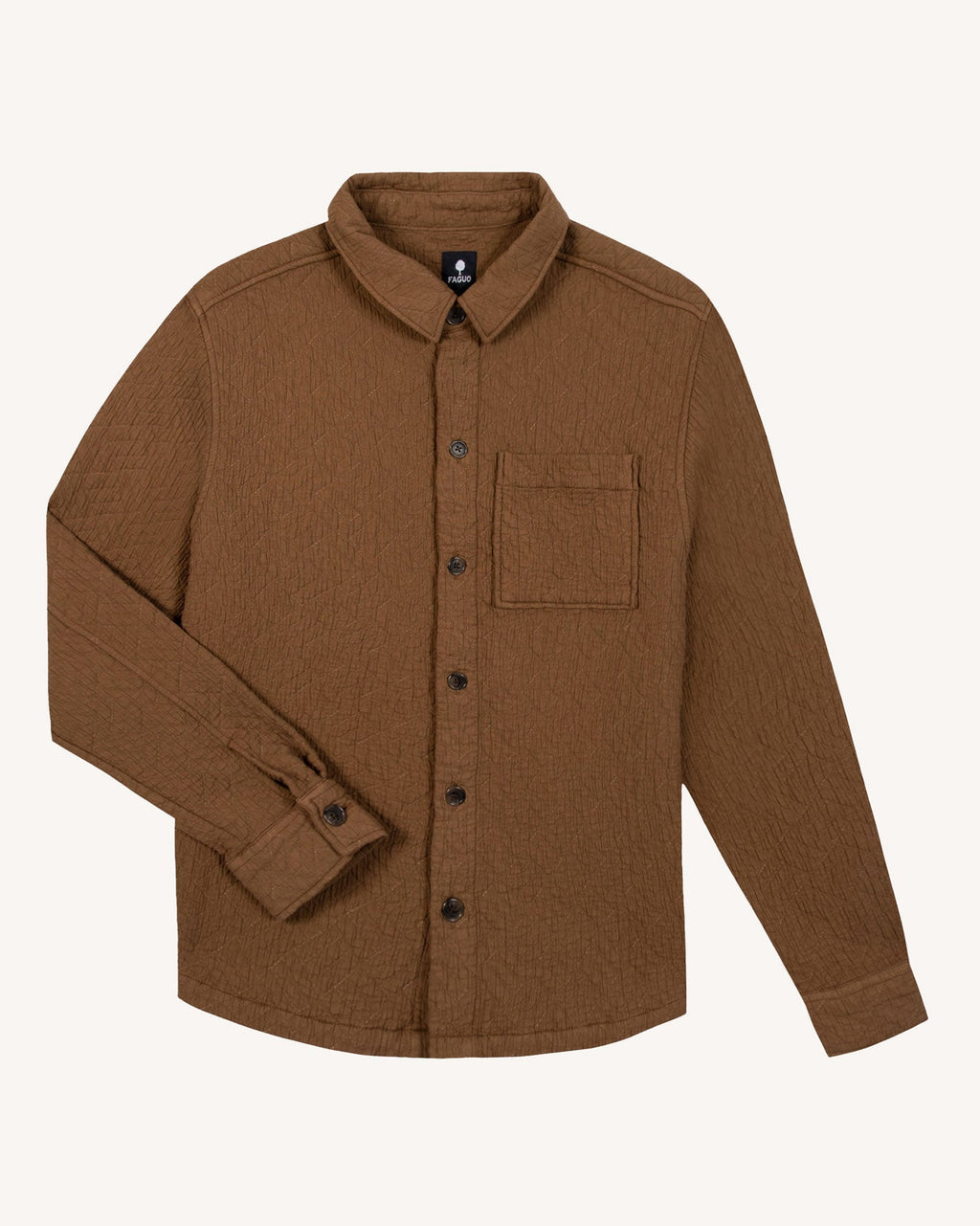Surchemise camel coton bio - 2