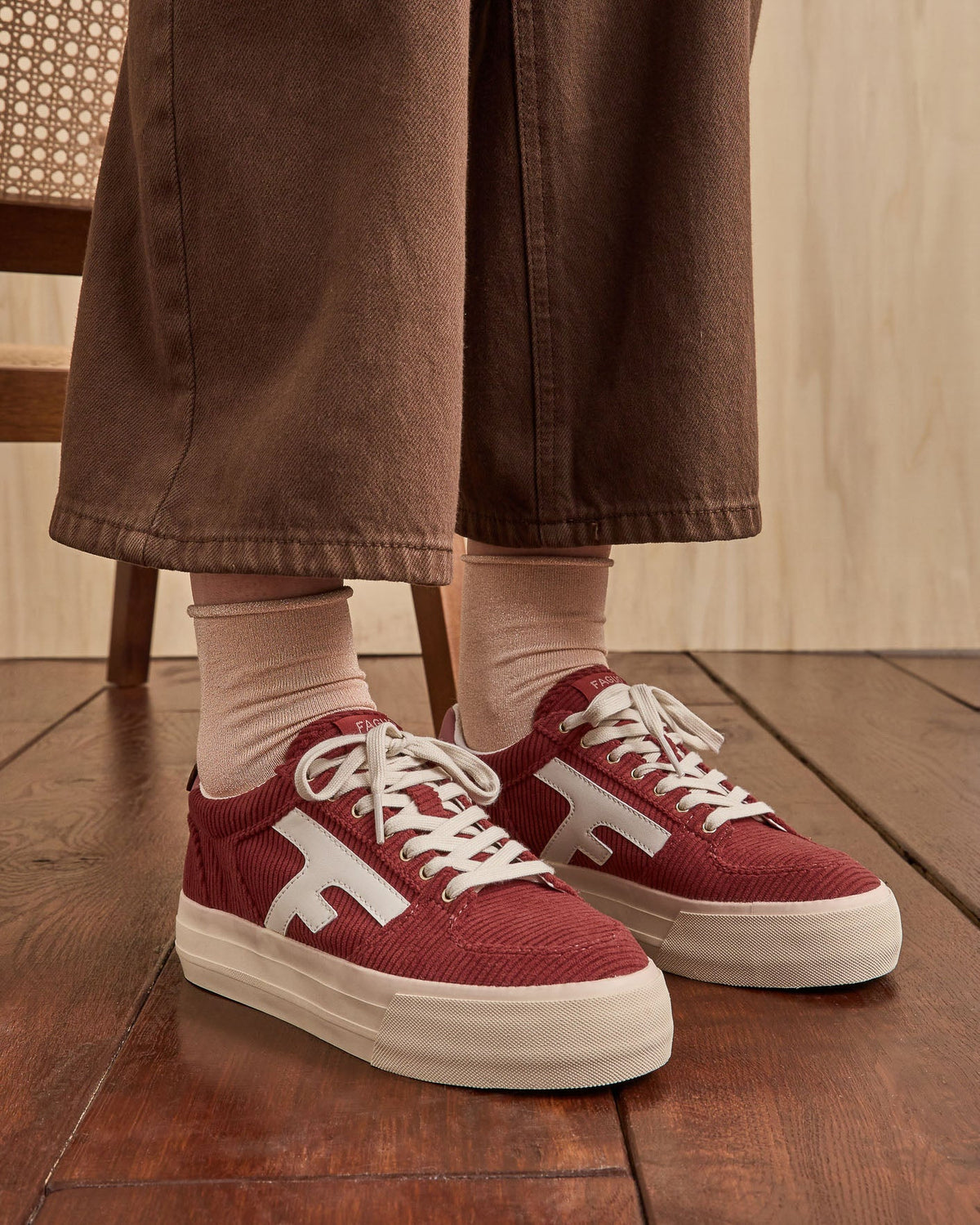 Tennis basses WALNUT PLATFORM - 18