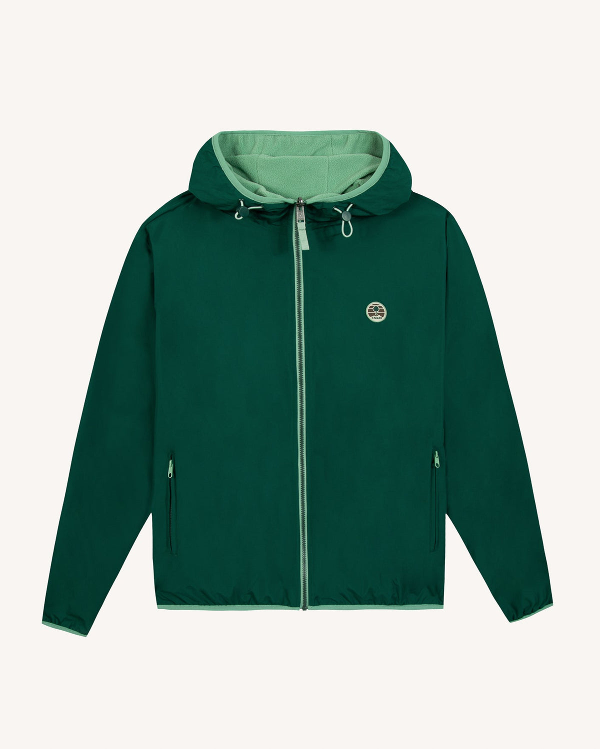 Veste imperméable réversible vert sapin - 2