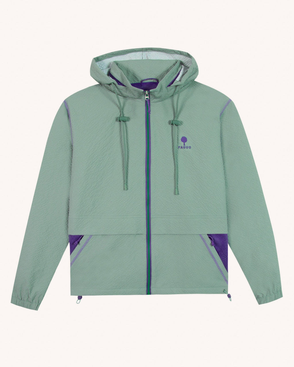 Blouson imperméable vert clair - 2
