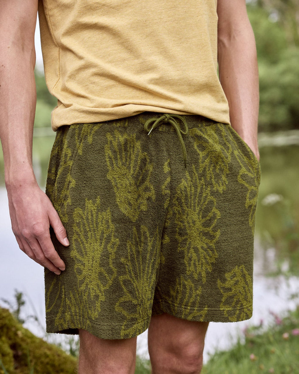 Short kaki foncé - 1