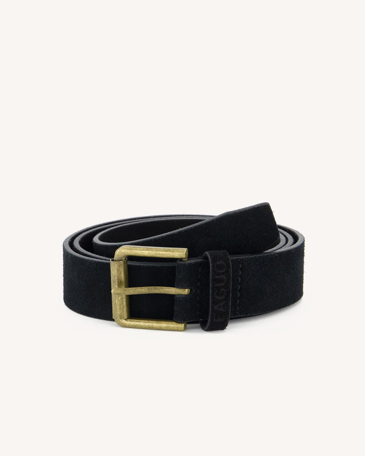 Ceinture en cuir noir - 1