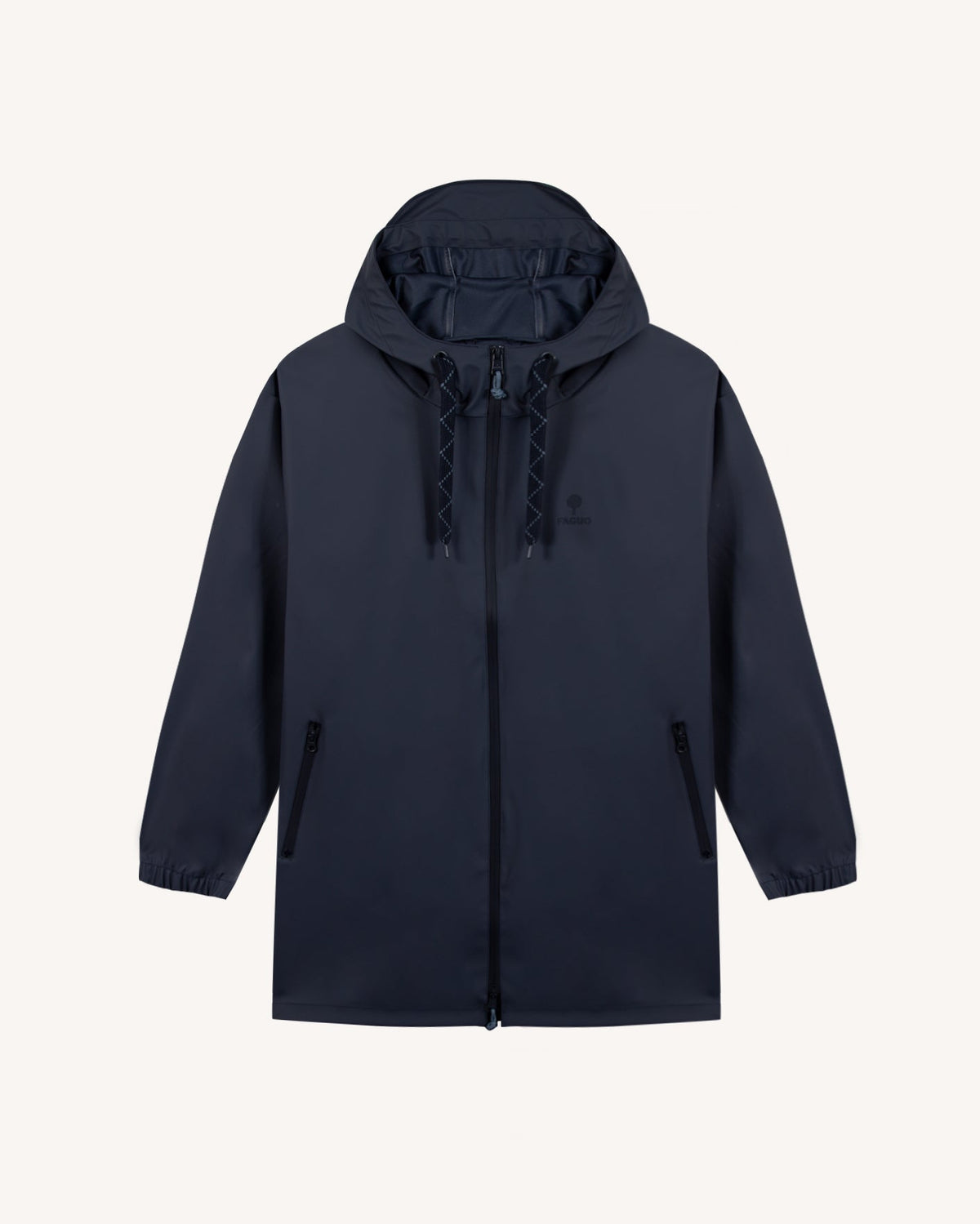 Parka imperméable longue marine - 2